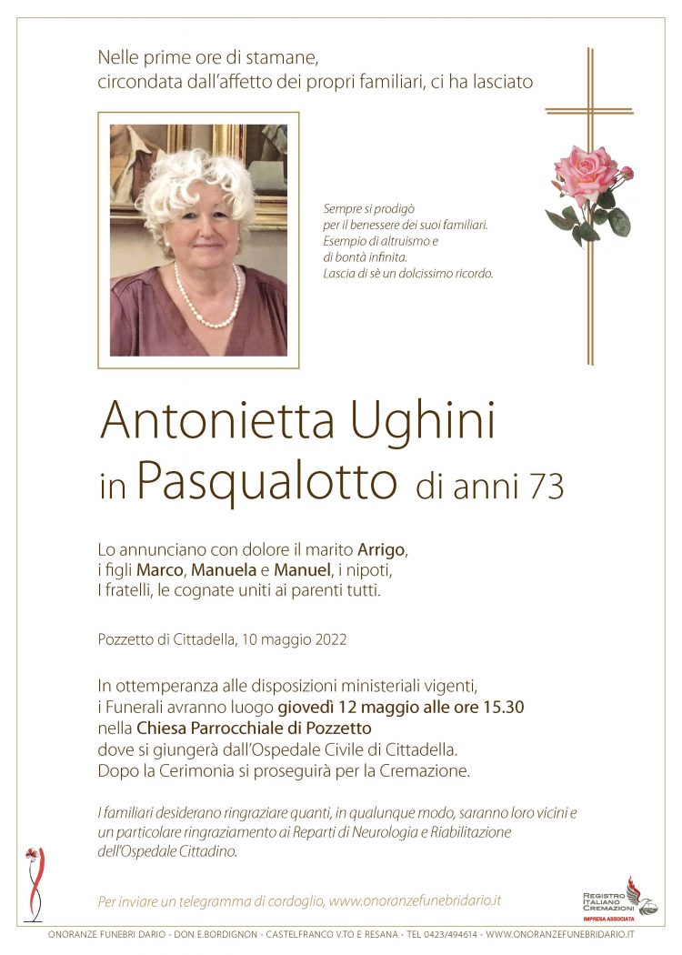 Antonietta Ughini in Pasqualotto