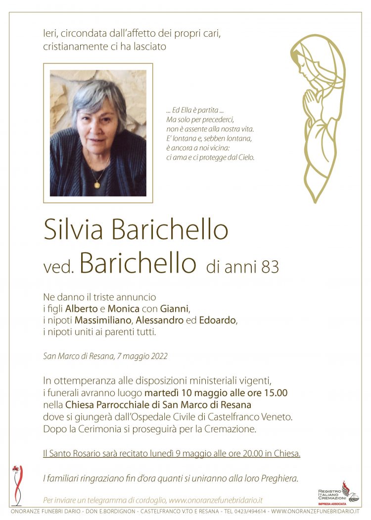 Barichello Silvia ved. Barichello