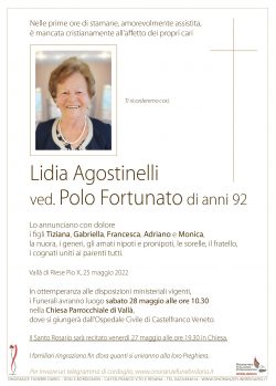 Lidia Agostinelli ved. Polo Fortunato