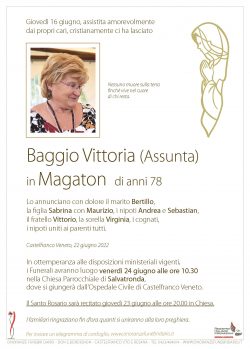 Baggio Vittoria (Assunta) in Magaton