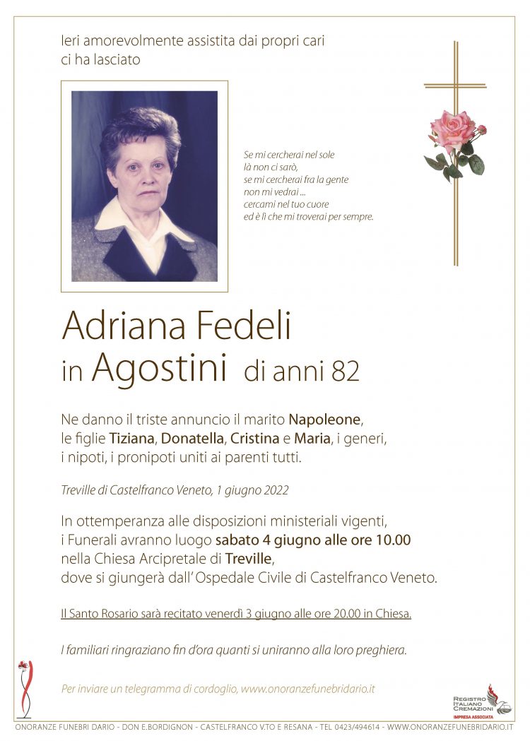 Adriana Fedeli in Agostini