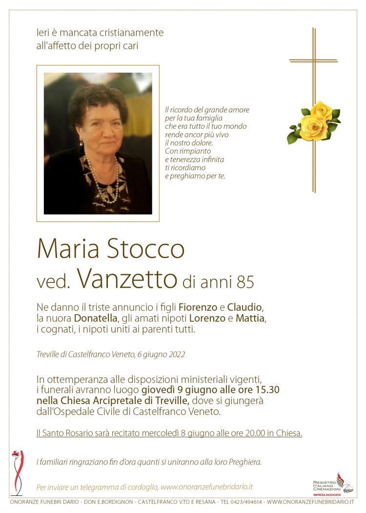 Maria Stocco ved. Vanzetto