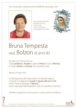 Bruna Tempesta ved. Bolzon