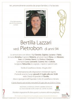 Bertilla Lazzari ved. Pietrobon