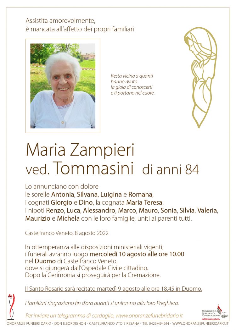 Maria Zampieri ved. Tommasini