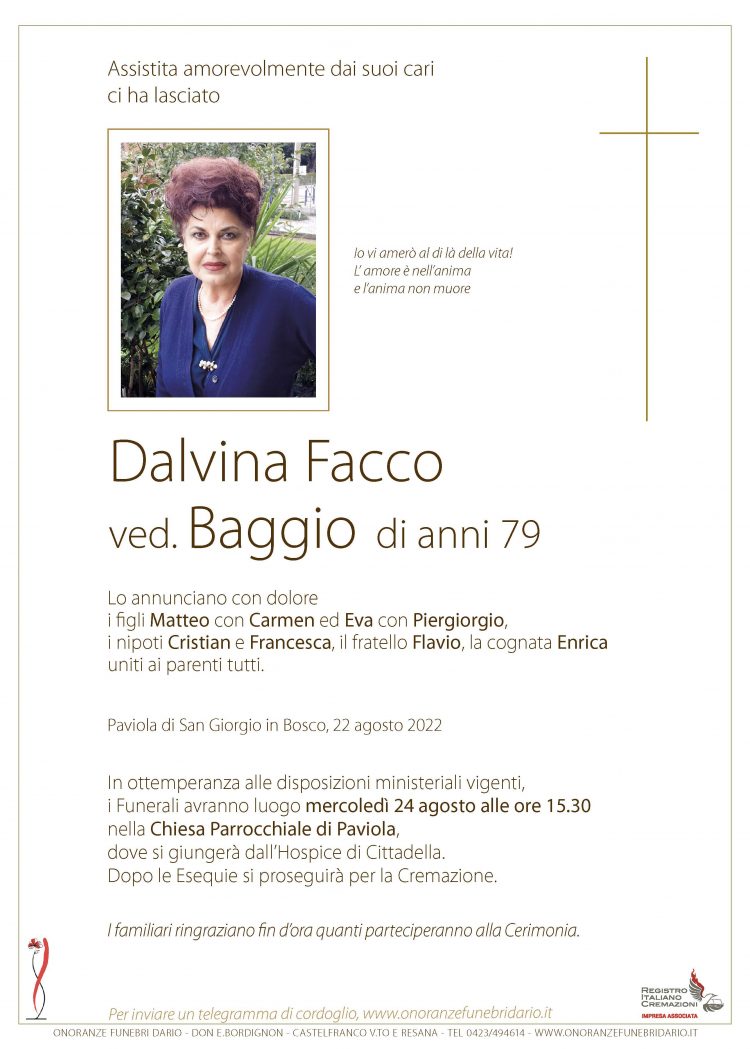 Dalvina Facco ved. Baggio