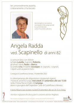 Angela Radda ved. Scapinello