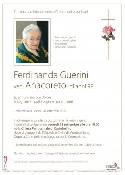 Ferdinanda Guerini ved. Anacoreto