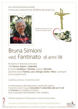 Bruna Simioni ved. Fantinato