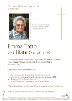 Emma Tiatto ved. Bianco