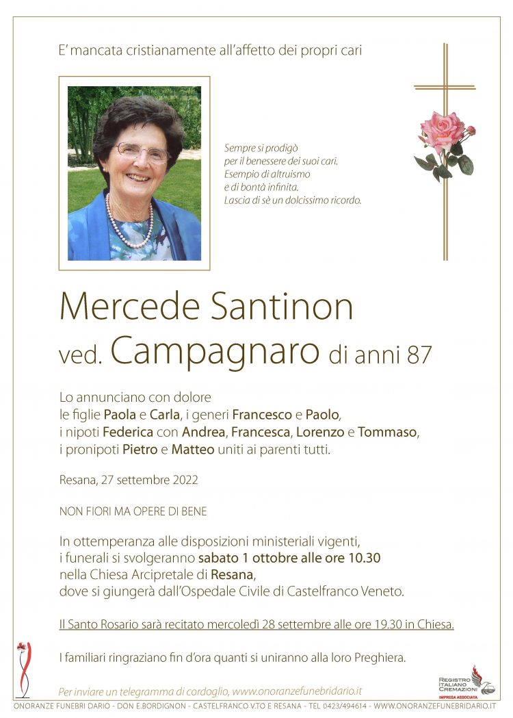 Mercede Santinon ved. Campagnaro