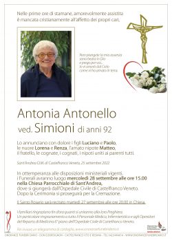 Antonia Antonello ved. Simioni