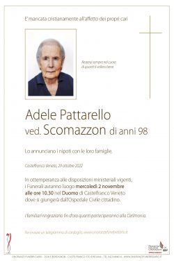 Adele Pattarello ved. Scomazzon