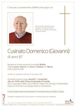 Cusinato Domenico (Giovanni)