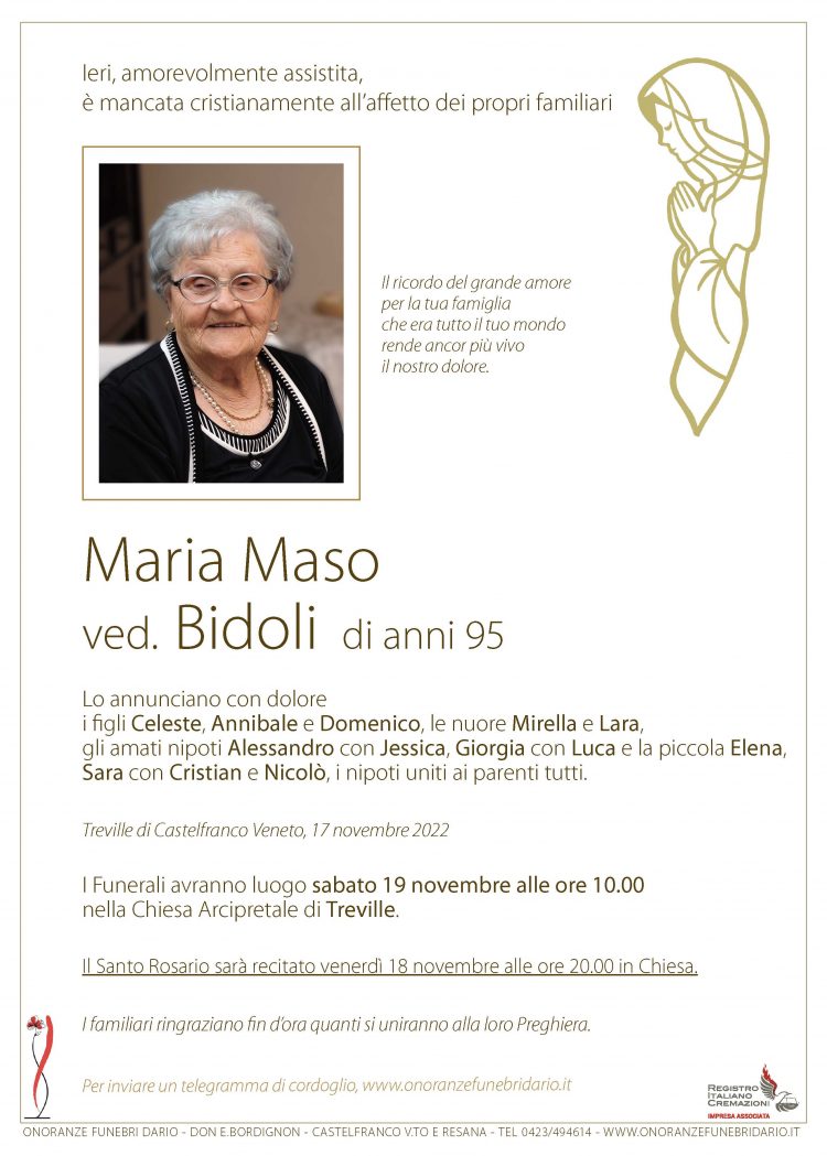 Maso Maria ved. Bidoli