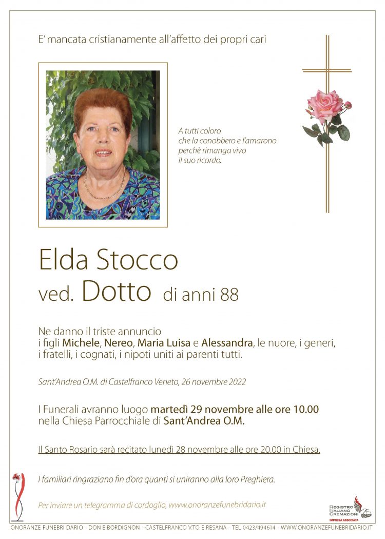 Elda Stocco ved. Dotto