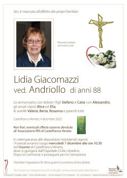 Lidia Giacomazzi ved. Andriollo