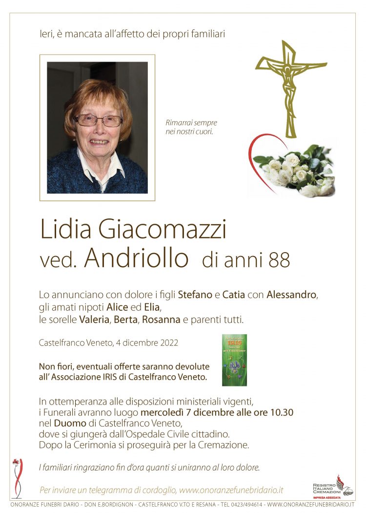 Lidia Giacomazzi ved. Andriollo