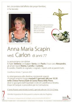 Anna Maria Scapin ved. Carlon