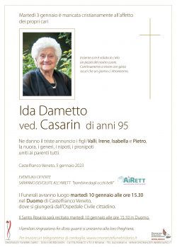 Ida Dametto ved. Casarin