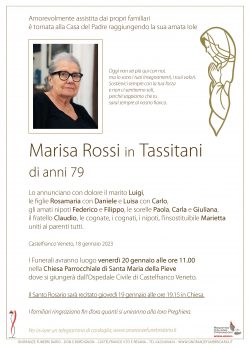 Marisa Rossi in Tassitani