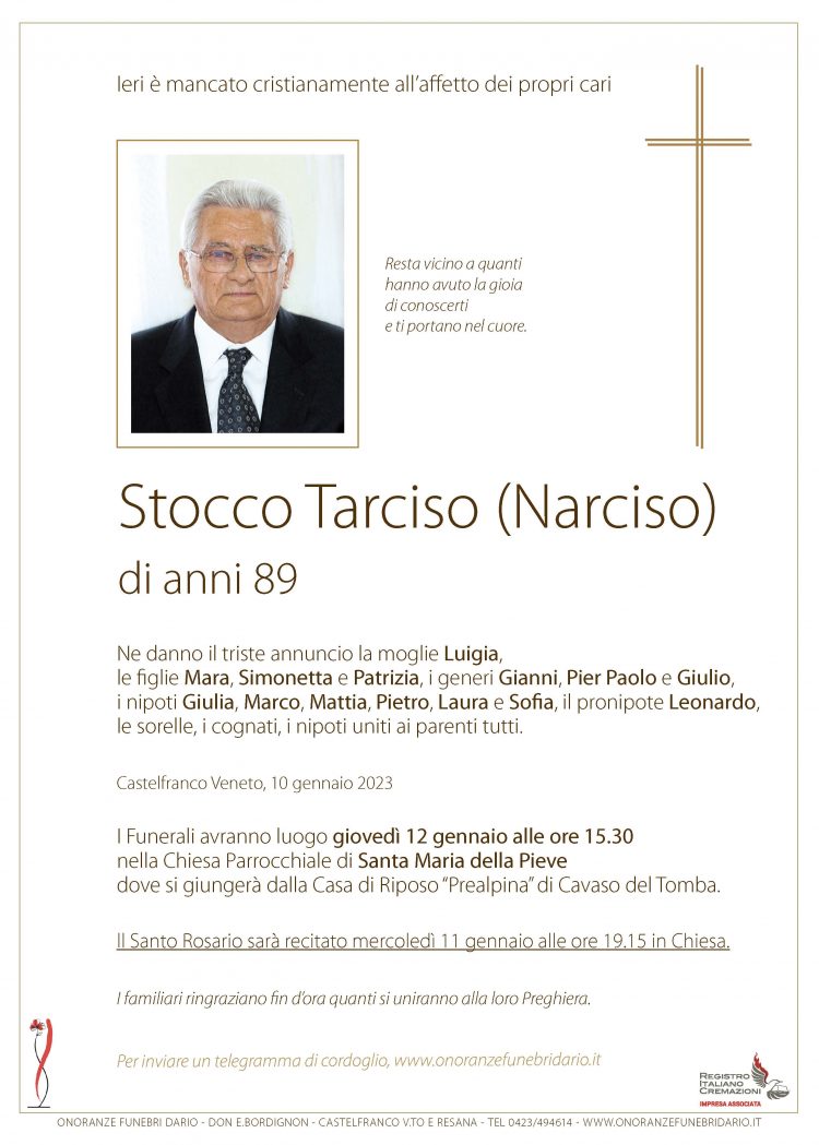 Stocco Tarciso (Narciso)