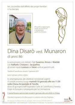 Dina Disarò ved. Munaron