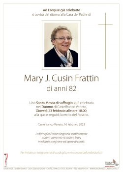 Mary J. Cusin Frattin