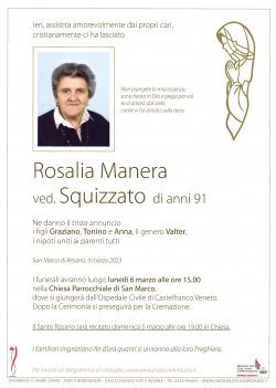 Rosalia Manera ved. Squizzato