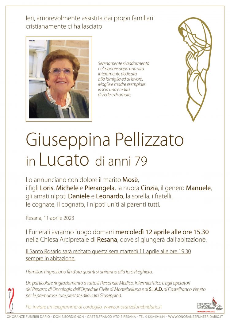 Giuseppina Pellizzato in Lucato