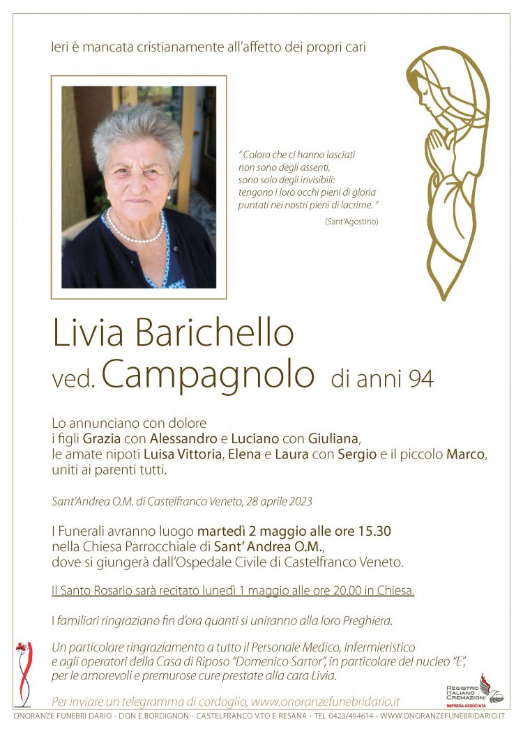 Livia Barichello ved. Campagnolo