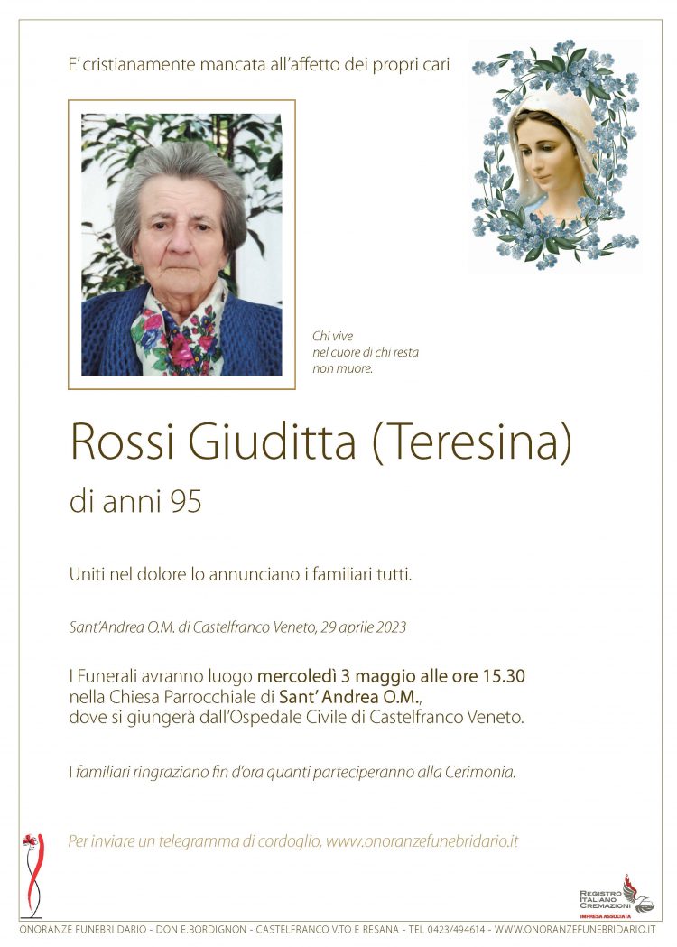 Rossi Giuditta (Teresina)