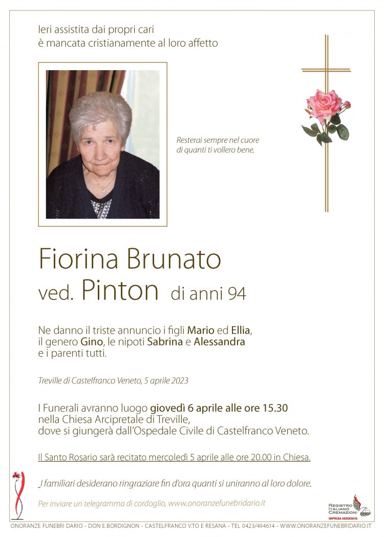Fiorina Brunato ved. Pinton