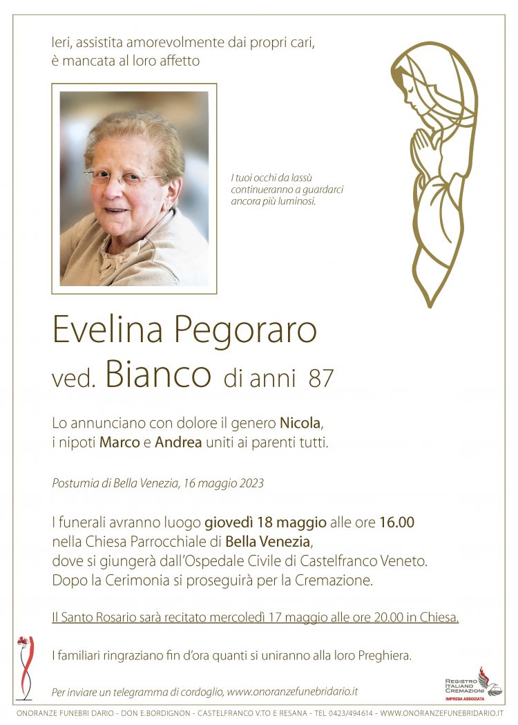 Evelina Pegoraro ved. Bianco