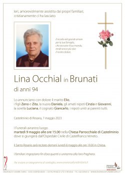 Lina Occhial in Brunati