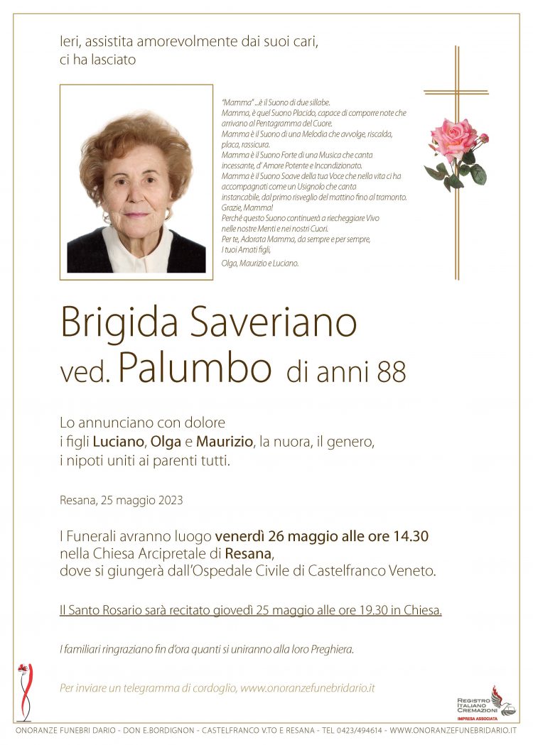 Brigida Saveriano ved. Palumbo