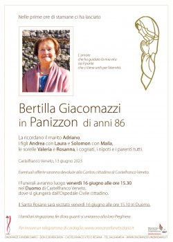 Bertilla Giacomazzi in Panizzon