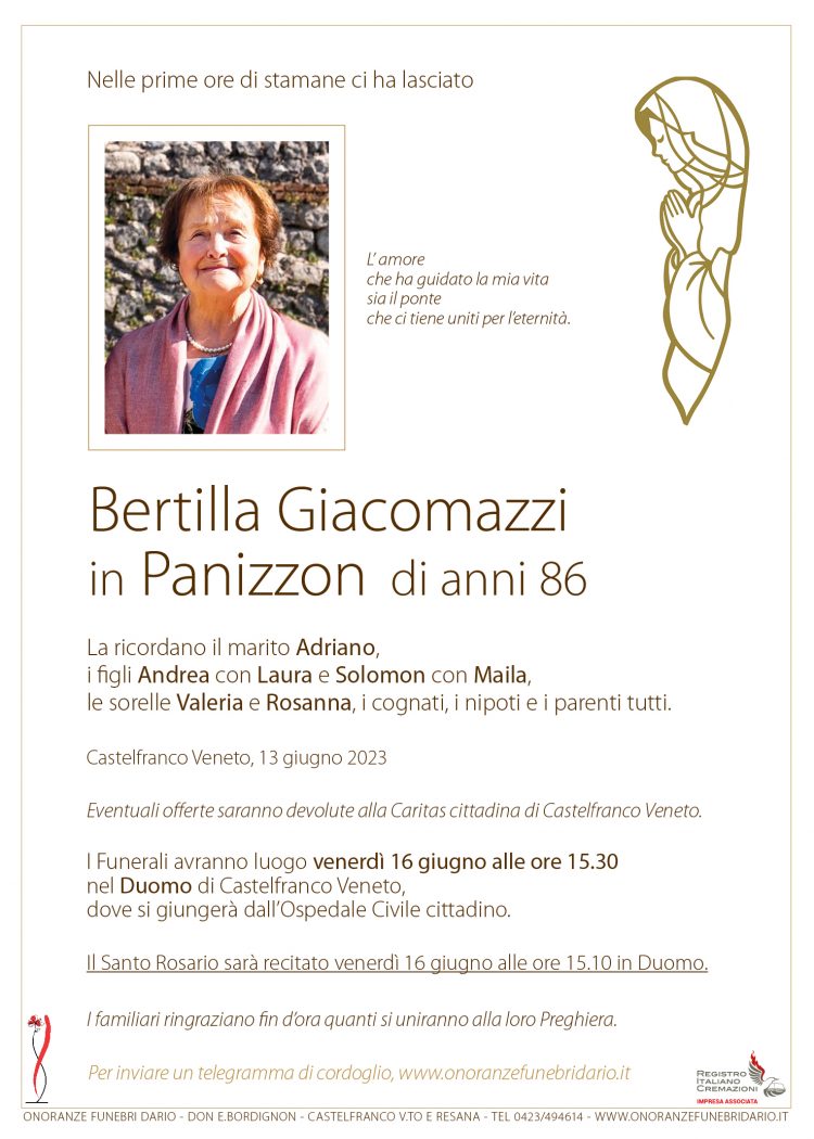 Bertilla Giacomazzi in Panizzon