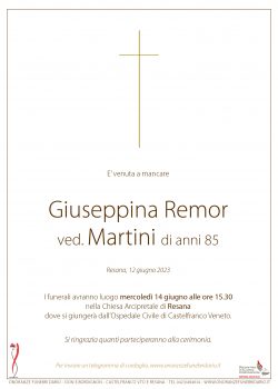 Giuseppina Remor ved. Martini