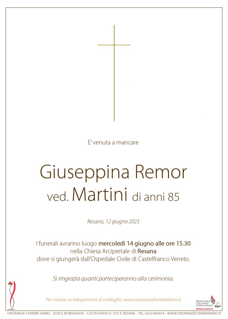 Giuseppina Remor ved. Martini