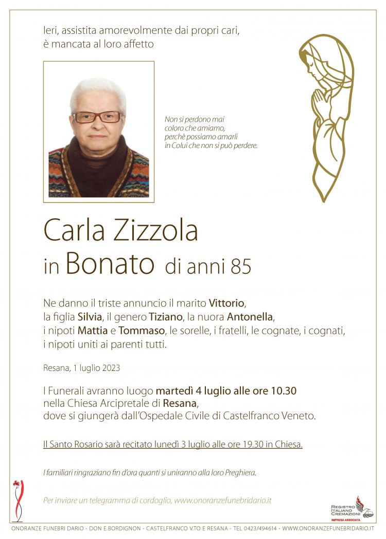 Carla Zizzola in Bonato