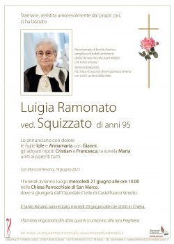 Luigia Ramonato ved. Squizzato