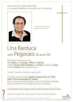 Lina Barduca ved. Pegoraro