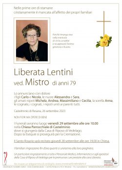 Liberata Lentini ved. Mistro