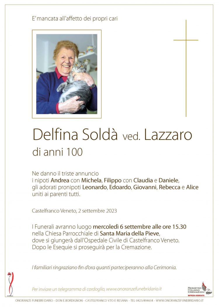 Delfina Soldà ved. Lazzaro