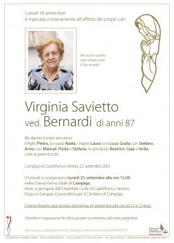 Virginia Savietto ved. Bernardi