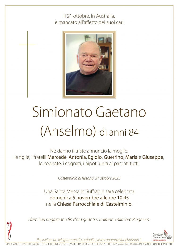 Simionato Gaetano (Anselmo)