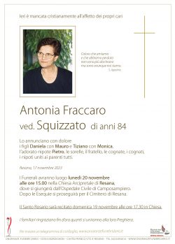 Antonia Fraccaro ved. Squizzato