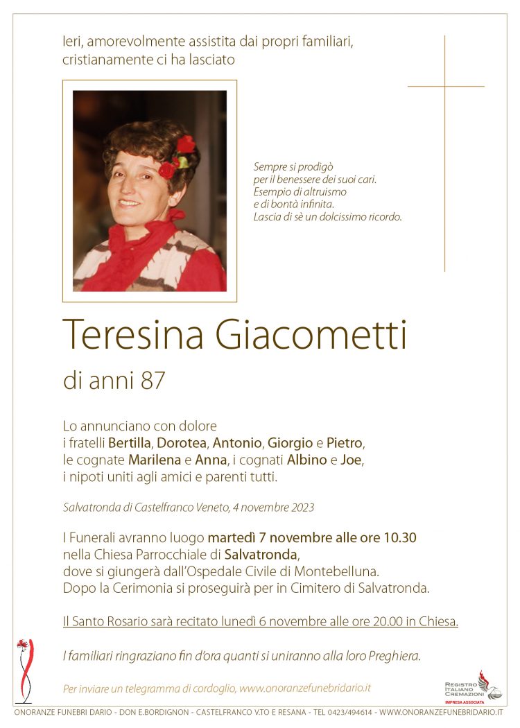 Teresina Giacometti