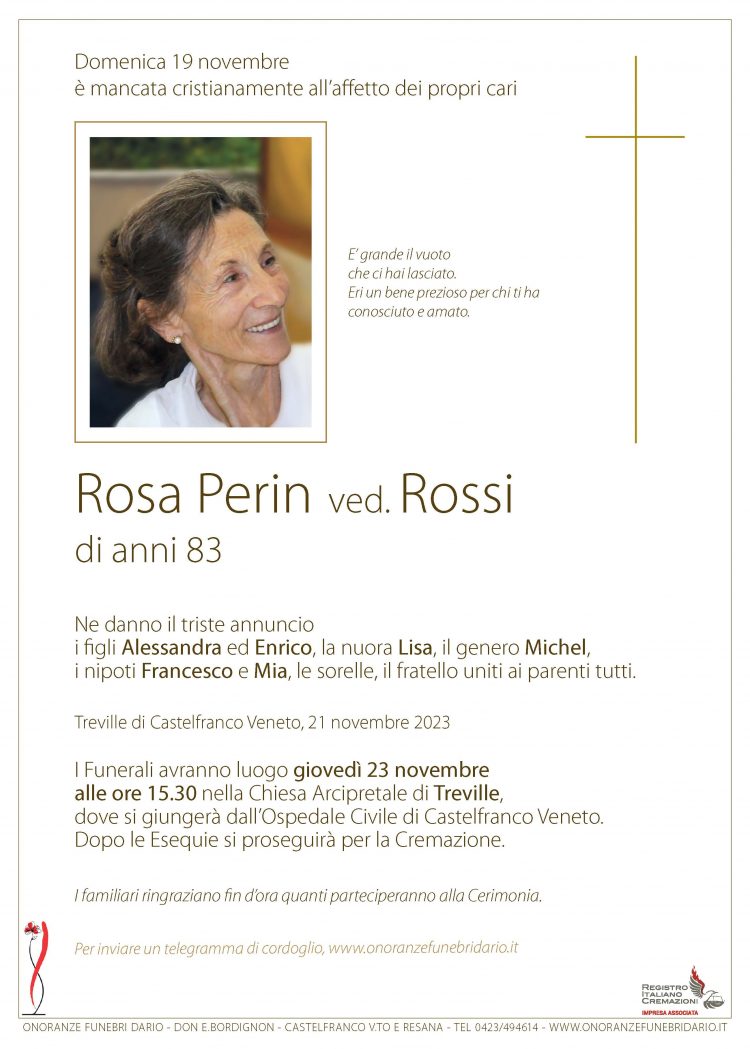 Rosa Perin ved. Rossi